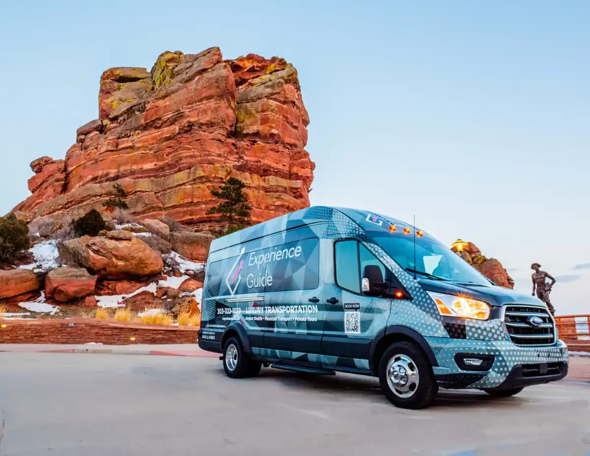 Chauffeured van at Red Rocks