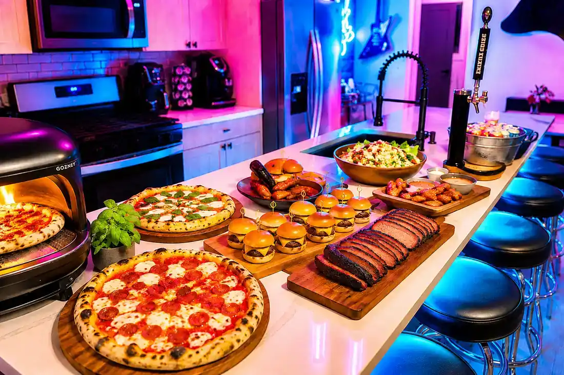Pizza party at the house